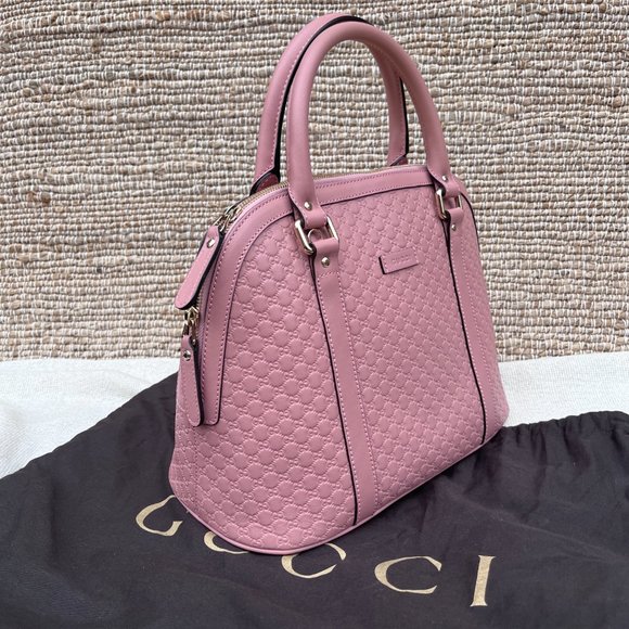 GG Microguccissima Mini Dome Bag Soft Pink - Picture 8 of 11